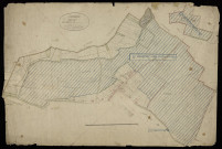 Plan du cadastre napoléonien - Moyencourt : Plaine de la Fourchette (La) ; Champ Beaudesse (Le), B, C et parcelles développées de B