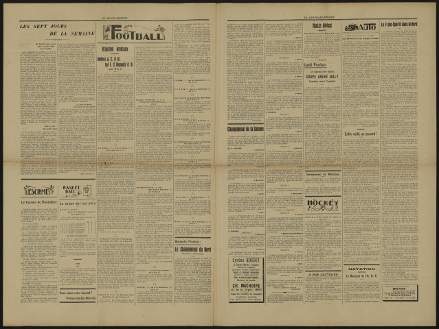 Le Franc-Sportif de Picardie. Journal hebdomadaire, numéro 127 - 3e année