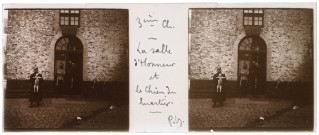 Abbeville. 3e chasseurs. La salle d'Honneur et le chien du quartier