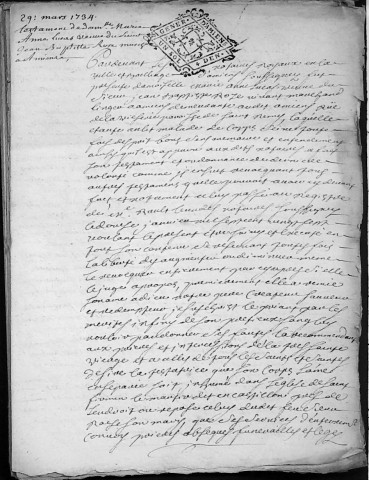 Etude de Me Grégoire Rault à Amiens (étude n°21). Minutes des années 1720-1734
