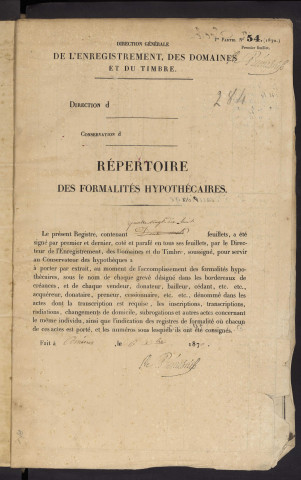 Répertoire des formalités hypothécaires, du 17/04/1872 au 10/07/1872, registre n° 284 (Abbeville)