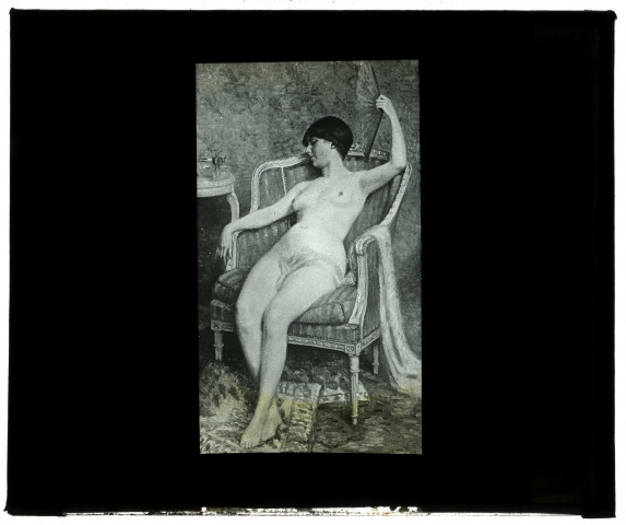 Salon de la Société Nationale des Beaux-arts de 1911. "Femme nue" par J. Monti