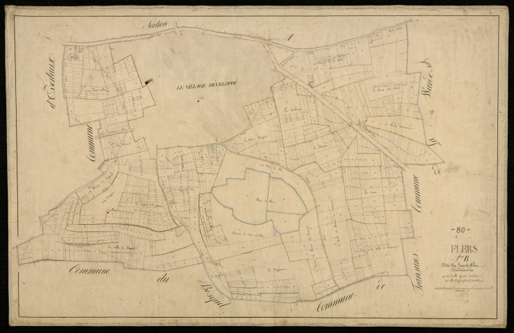 Plan du cadastre napoléonien - Flers : Bois de Flers (Le), B1