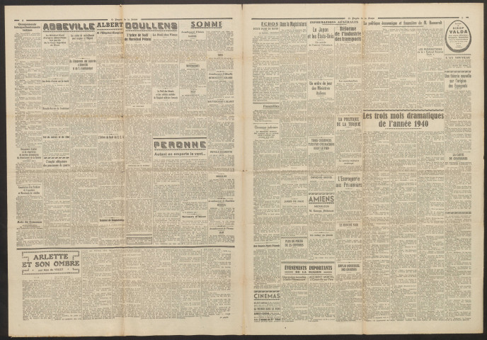 Le Progrès de la Somme, numéro 22249, 9 janvier 1941