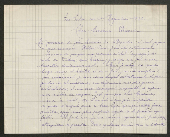 Témoignage de Chopin, Gabriel et correspondance avec Jacques Péricard