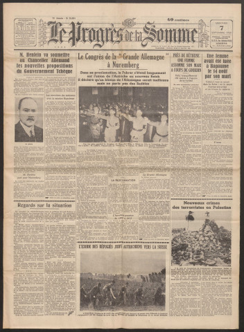 Le Progrès de la Somme, numéro 21538, 7 septembre 1938