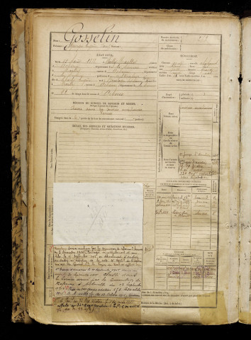 Gosselin, Georges Eugène Paul, né le 13 août 1878 à Mailly-Maillet (Somme), classe 1898, matricule n° 272, Bureau de recrutement d'Abbeville