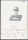 Huppy : petite croix de grès datée 1856 - (Reproduction interdite sans autorisation - © Claude Piette)