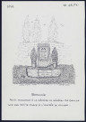 Beauvoir (Oise) : petit monument à la mémoire du Général de Gaulle - (Reproduction interdite sans autorisation - © Claude Piette)