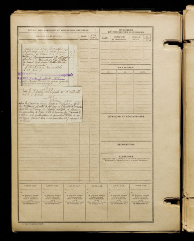 Sellier, Gaston Sosthène Michel, né le 01 juin 1891 à Coisy (Somme), classe 1911, matricule n° 1444, Bureau de recrutement d'Amiens