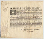 Lettre de provision accordée au grand prieur de l'abbaye de Corbie, 1699. Papier scellé d'un sceau papier, latin