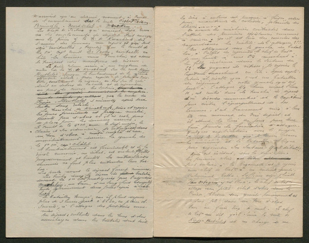 Témoignage de De Poorter, H. (Lieutenant colonel) et correspondance avec Jacques Péricard