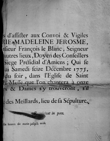 Etude de Me François Henin à Amiens (étude n°3). Minutes de l'année 1777