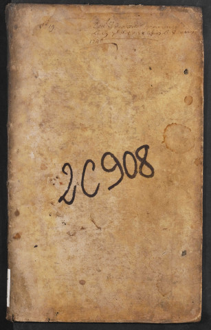 Contrôle des actes du bureau de Conty pour la période du 19 septembre 1738 au 8 mars 1740