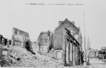 Amiens (1918) - La Rue de Beauvais - Magasins Dézérable