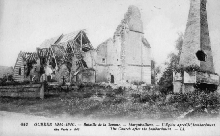 L'Eglise après le bombardement