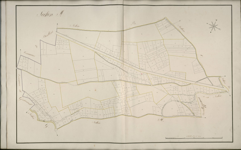 Plan du cadastre napoléonien - Beauval : A1