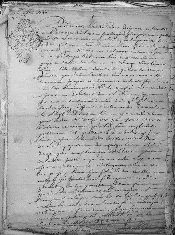 Etude de Me Grégoire Rault à Amiens (étude n°21). Minutes de l'année 1730