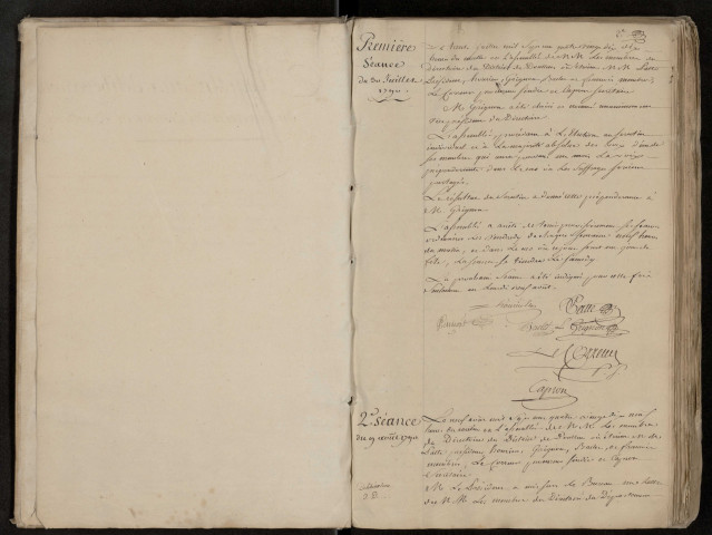 Délibérations du Directoire du district de Doullens : 30 juillet 1790-24 août 1791