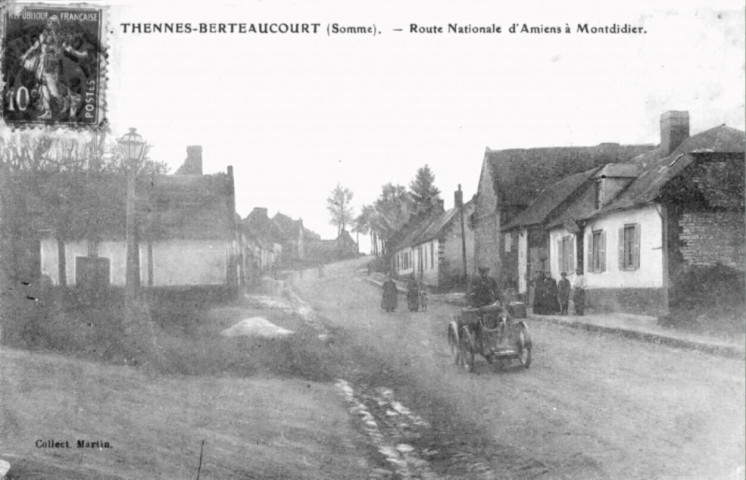 Route nationale d'Amiens à Montdidier