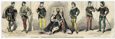 Fêtes d'Amiens.- Principaux costumes de la cavalcade, d'après les photographies de M. Maurice d'Halloy