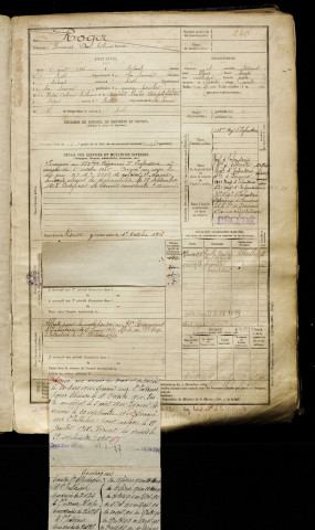 Roger, Fernand Pierre Arthémé, né le 06 avril 1885 à Nibas (Somme), classe 1905, matricule n° 240, Bureau de recrutement d'Abbeville