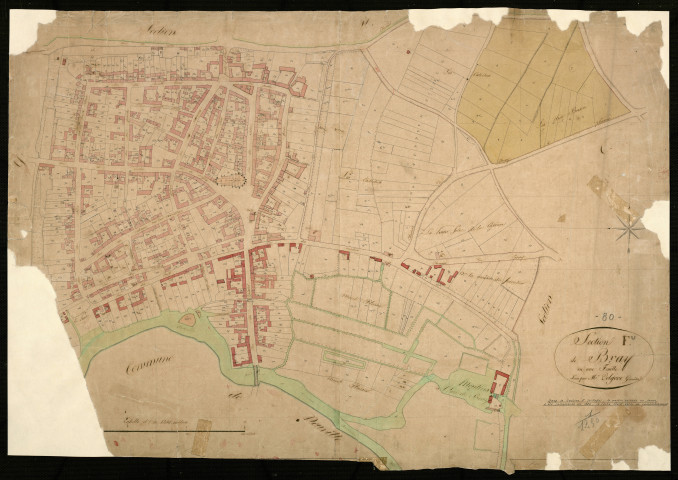 Plan du cadastre napoléonien - Bray-sur-Somme (Bray) : F
