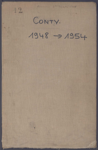 Table des successions et absences du bureau de Conty