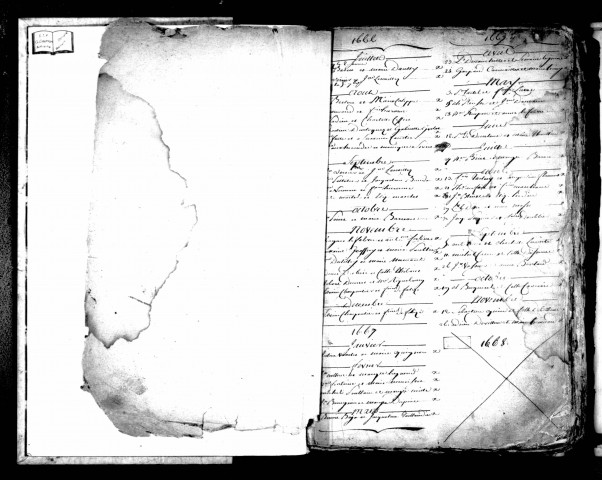 Amiens (Saint-Germain) : tables alphabétiques (1666-1792)