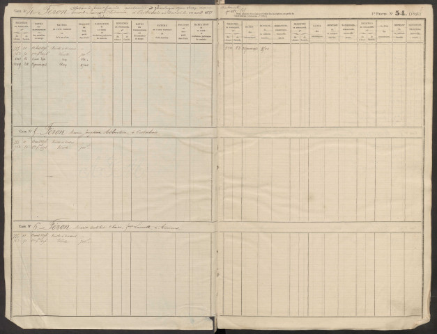 Répertoire des formalités hypothécaires, du 13/04/1896 au 01/10/1896, volume n° 166 (Conservation des hypothèques de Doullens)