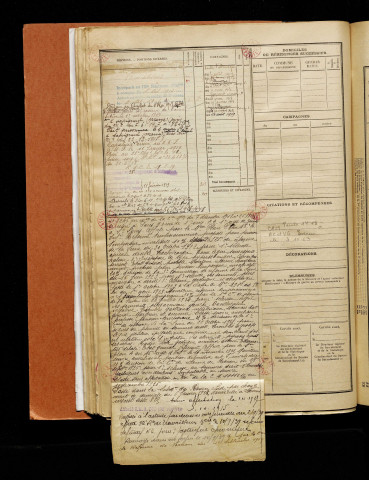 Lécuyer, Léon Armand, né le 06 octobre 1892 à Savy (Aisne), classe 1912, matricule n° 812, Bureau de recrutement de Péronne