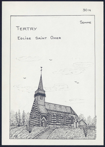 Tertry : église Saint-Omer - (Reproduction interdite sans autorisation - © Claude Piette)