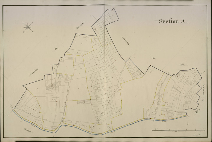 Plan du cadastre napoléonien - Beaufort-en-Santerre (Beaufort) : A