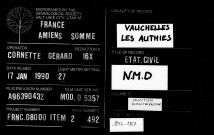 Vauchelles-Les-Authie : naissances, mariages, décès