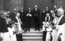 Guerre 1914 1918. L'inauguration de l'église de Lamotte en Santerre