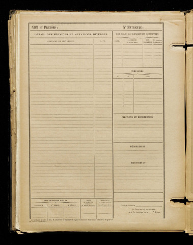 Marié, Léandre Jules Henri, né le 25 juin 1898 à Contoire (Somme), classe 1918, matricule n° 185, Bureau de recrutement de Péronne