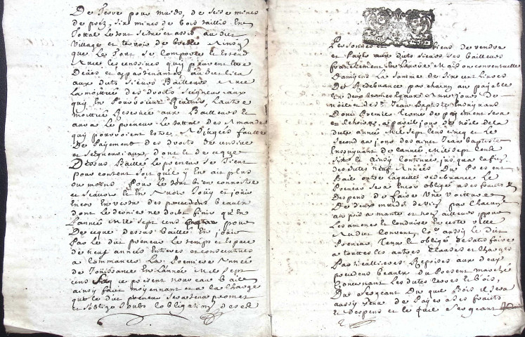 Etude de Me Jean Duval à Amiens (étude n°8). Minutes de l'année 1701