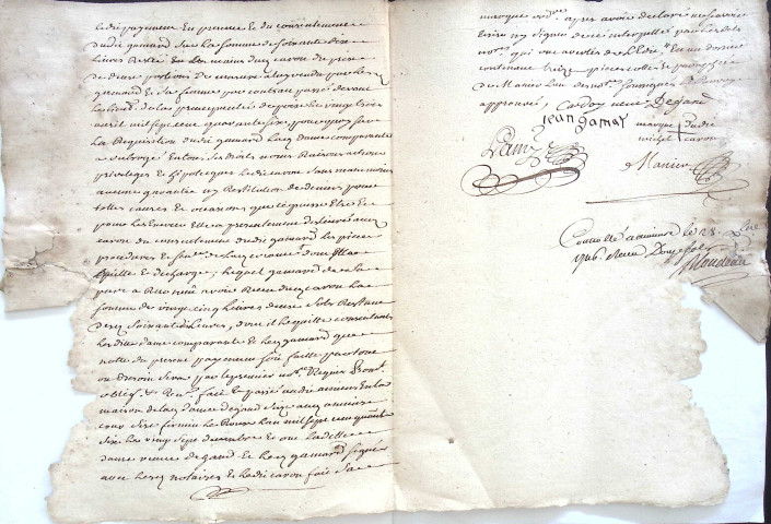 Etude de Me Firmin Magnier à Amiens (étude n°4). Minutes de l'année 1746