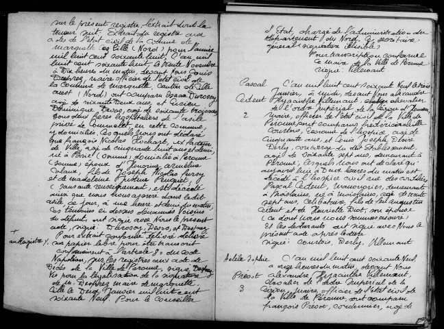 Péronne : décès (registres reconstitués)