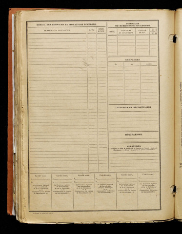 Inconnu, classe 1917, matricule n° 212, Bureau de recrutement d'Amiens