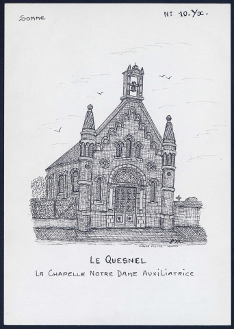 Le Quesnel : chapelle Notre-Dame auxiliatrice - (Reproduction interdite sans autorisation - © Claude Piette)