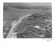 Cayeux-sur-Mer. Vue aérienne du littoral, la Baie de Somme