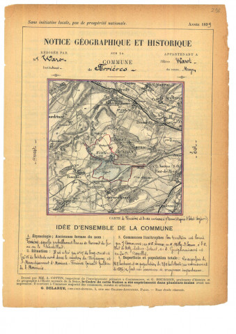 Ferrières : notice historique et géographique sur la commune