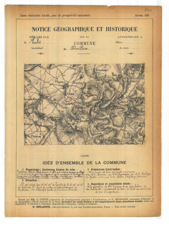 Piennes-Onvillers (Onvillers) : notice historique et géographique sur la commune