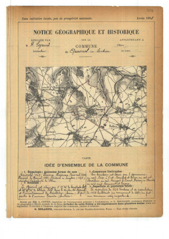 Le Quesnel : notice historique et géographique sur la commune