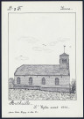 Authuille : l'église avant 1914 - (Reproduction interdite sans autorisation - © Claude Piette)