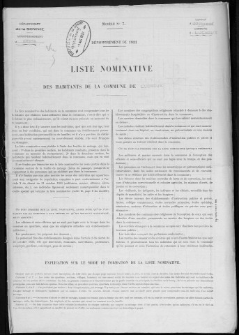 Recensement de la population : Lucheux