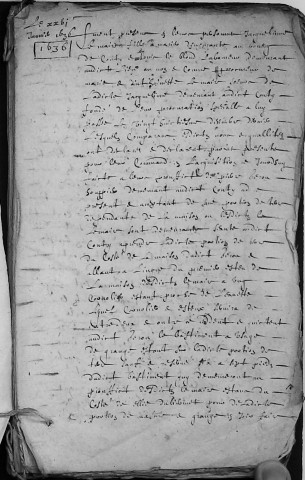 Etude de Me Antoine Limeux à Amiens (étude n°11). Minutes de l'année 1636