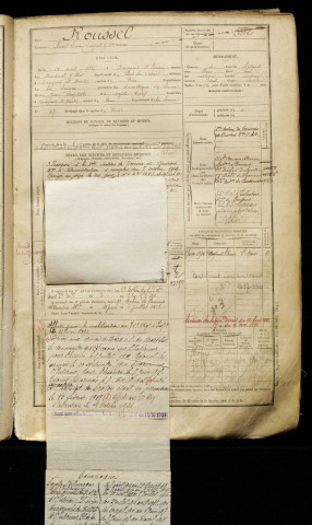 Roussel, Ansel Lucien Léopold Jean Baptiste, né le 21 avril 1885 à Nampont (Somme), classe 1905, matricule n° 592, Bureau de recrutement d'Abbeville