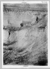 Nesle. Second emprunt pour le canal du Nord, 1914. Vue du creusement du canal du Nord